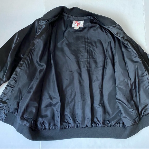 Vintage Magic & Movie Hall of Fame black satin bomber jacket - size XXL - Picture 12 of 15